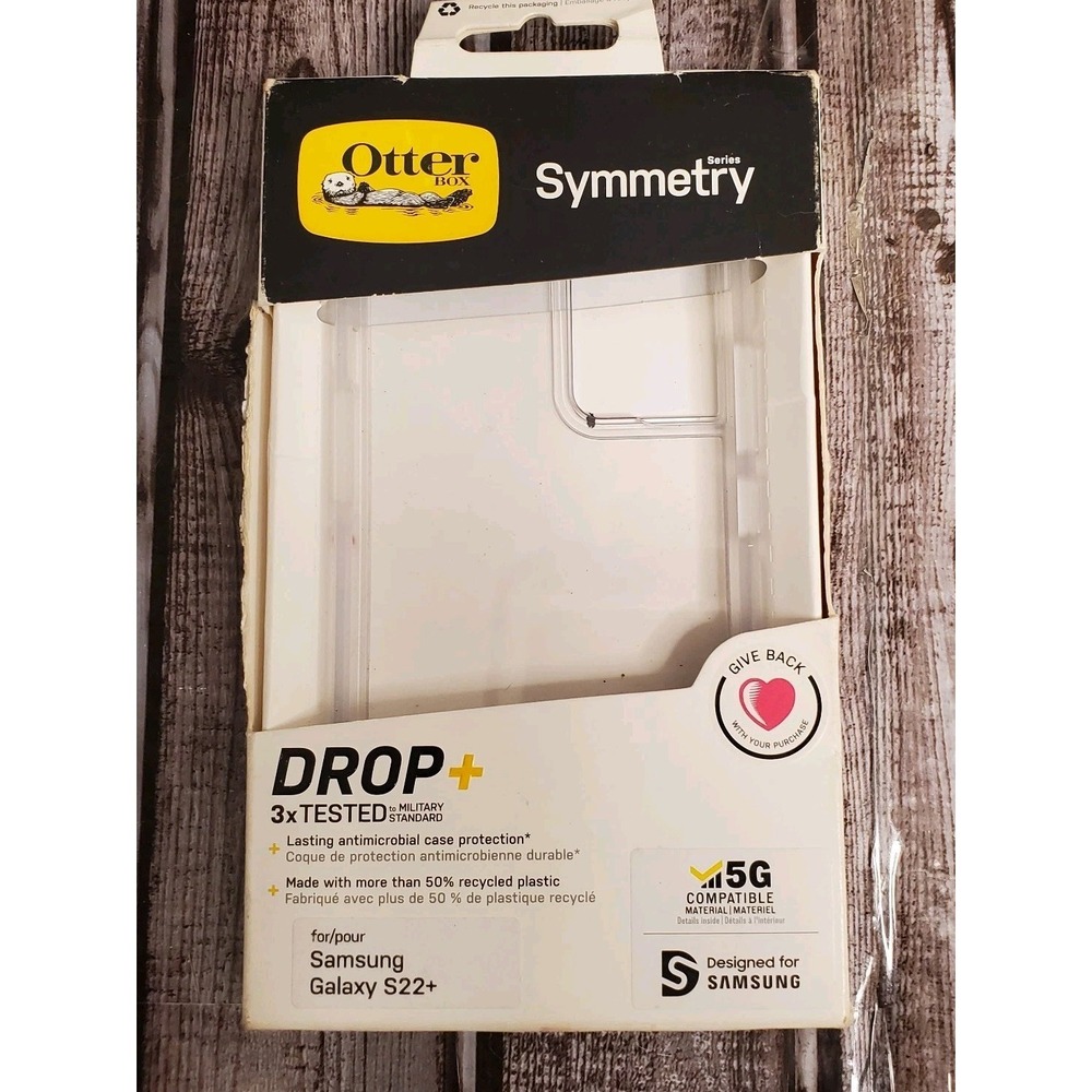 Otterbox Symmetry Samsung 22+ PLUS  Case for galaxy Clear. New